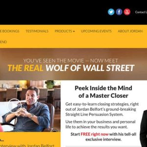 Jordan Belfort (Wolf of Wall Street) – Straight Line Persuasion Course