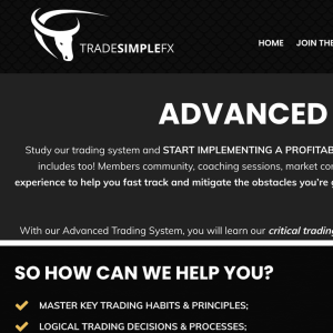 TRADESIMPLEFX Course + Advanced Trading System